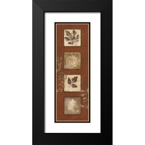 Touches of Autumn I Black Modern Wood Framed Art Print with Double Matting by Carroll, Jane