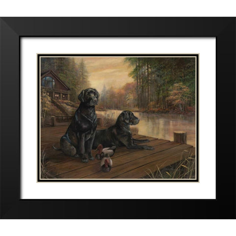 Waiting for Tomorrow Black Modern Wood Framed Art Print with Double Matting by Manning, Ruane