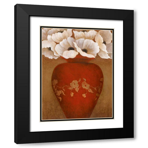 Grand Arrangement II Black Modern Wood Framed Art Print with Double Matting by Tava Studios