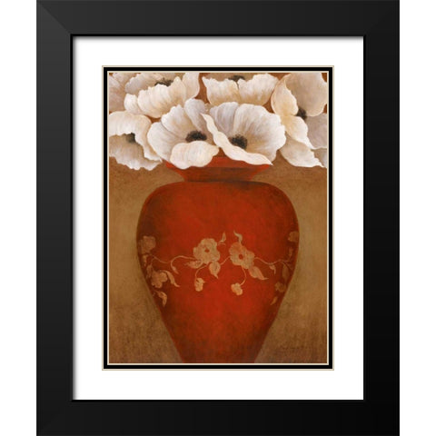 Grand Arrangement II Black Modern Wood Framed Art Print with Double Matting by Tava Studios