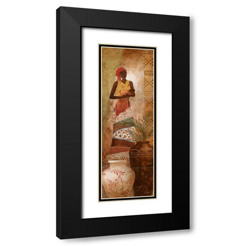 A Mothers Love II Black Modern Wood Framed Art Print with Double Matting by Nan