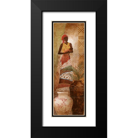 A Mothers Love II Black Modern Wood Framed Art Print with Double Matting by Nan