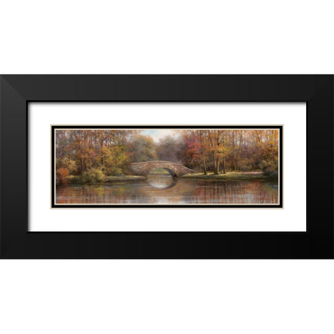 Along the River I Black Modern Wood Framed Art Print with Double Matting by Chiu, T.C.