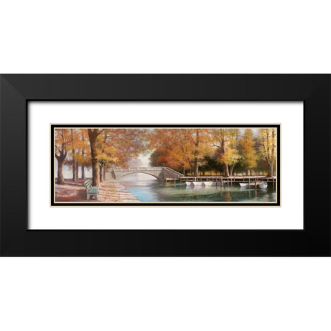 Day in the Park I Black Modern Wood Framed Art Print with Double Matting by Chiu, T.C.