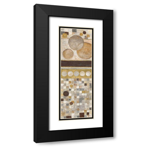 Lucido Mosaico I Black Modern Wood Framed Art Print with Double Matting by Tava Studios