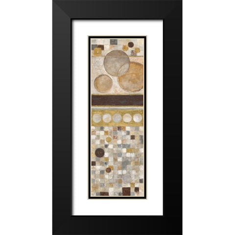 Lucido Mosaico I Black Modern Wood Framed Art Print with Double Matting by Tava Studios