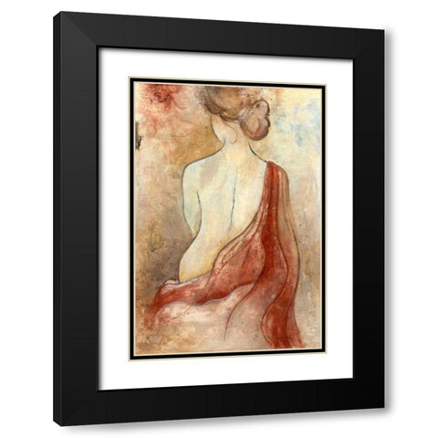 Le Bain Black Modern Wood Framed Art Print with Double Matting by Tava Studios