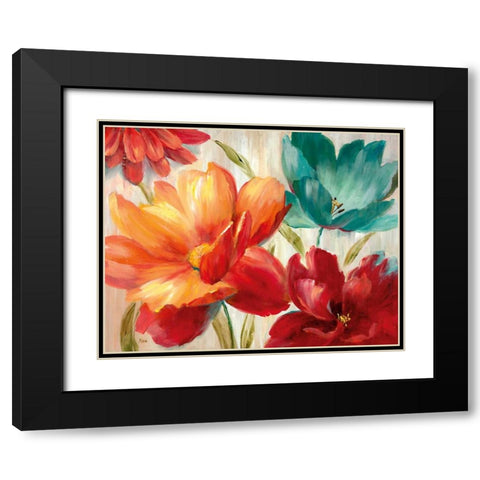 Avalon Garden Black Modern Wood Framed Art Print with Double Matting by Nan