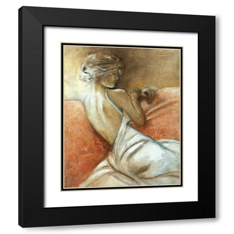 A Quiet Refrain I Black Modern Wood Framed Art Print with Double Matting by Robinson, Carol