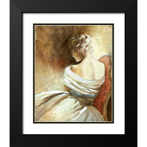 A Quiet Refrain II Black Modern Wood Framed Art Print with Double Matting by Robinson, Carol
