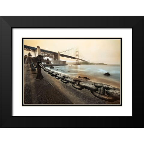 Unchained in Color Black Modern Wood Framed Art Print with Double Matting by Reed, Aaron