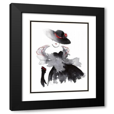 Evening Out I Black Modern Wood Framed Art Print with Double Matting by McNaughton, Rachel