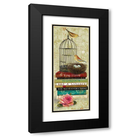 Gardening Guide II Black Modern Wood Framed Art Print with Double Matting by Robinson, Carol