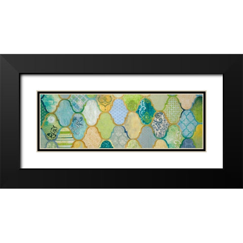 Moroccan Light II Black Modern Wood Framed Art Print with Double Matting by Tava Studios