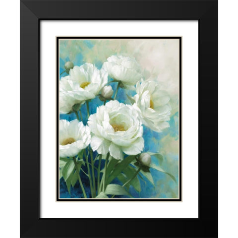 Holland Spring II Black Modern Wood Framed Art Print with Double Matting by Daniels, Rogier
