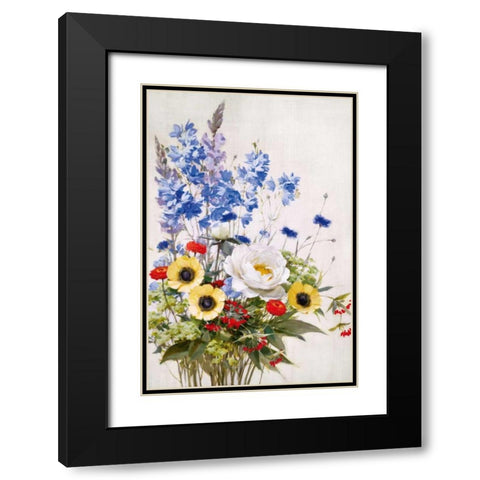 Wild Garden II Black Modern Wood Framed Art Print with Double Matting by Daniels, Rogier