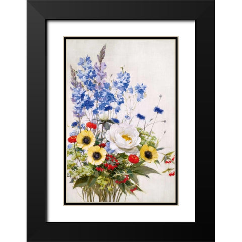 Wild Garden II Black Modern Wood Framed Art Print with Double Matting by Daniels, Rogier