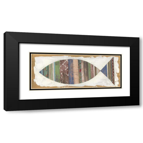 Ichthus Black Modern Wood Framed Art Print with Double Matting by Tava Studios