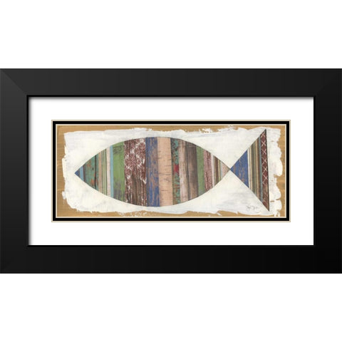 Ichthus Black Modern Wood Framed Art Print with Double Matting by Tava Studios