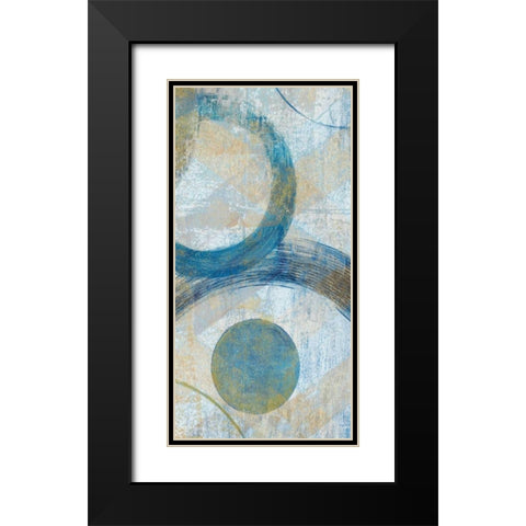 Round The Bend II Black Modern Wood Framed Art Print with Double Matting by Tava Studios