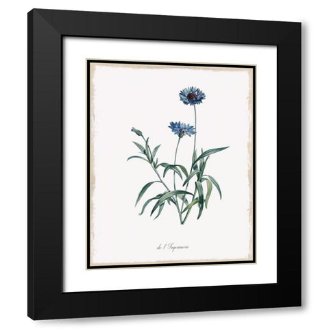 Imperial Blue Black Modern Wood Framed Art Print with Double Matting by Donovan, Kelly