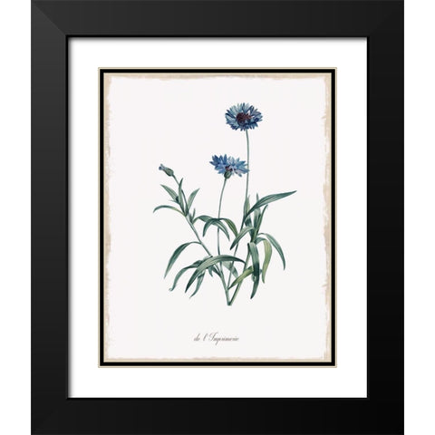 Imperial Blue Black Modern Wood Framed Art Print with Double Matting by Donovan, Kelly