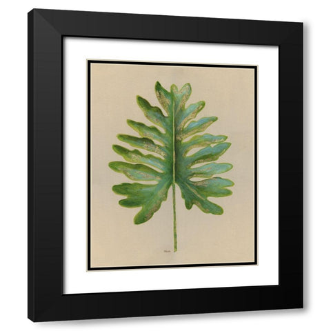 Oasis II Black Modern Wood Framed Art Print with Double Matting by Tava Studios