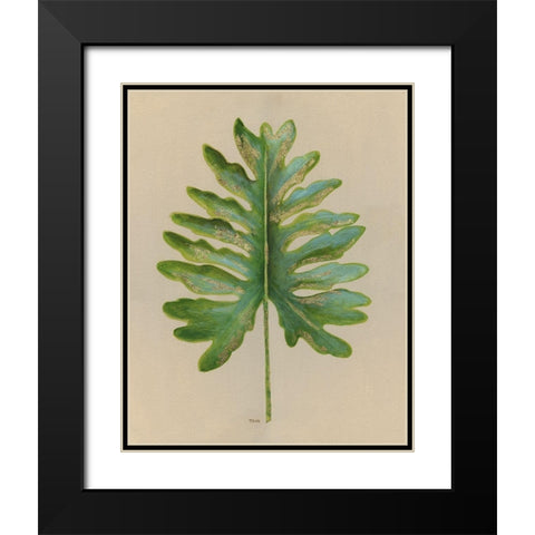 Oasis II Black Modern Wood Framed Art Print with Double Matting by Tava Studios