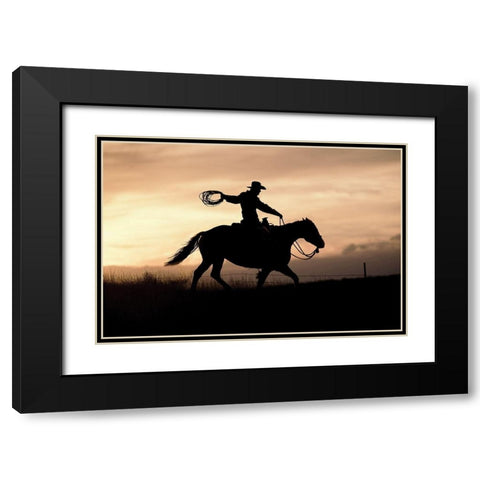 Rope and Black Modern Wood Framed Art Print with Double Matting by Delimont, Danita