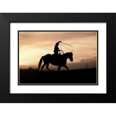 Rope and Black Modern Wood Framed Art Print with Double Matting by Delimont, Danita