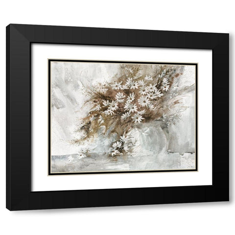 Daisy Black Modern Wood Framed Art Print with Double Matting by Bjorkland, George