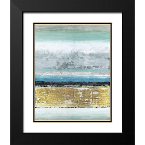 Eclipse Black Modern Wood Framed Art Print with Double Matting by Tava Studios