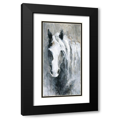 Morning Greeting Black Modern Wood Framed Art Print with Double Matting by Robinson, Carol