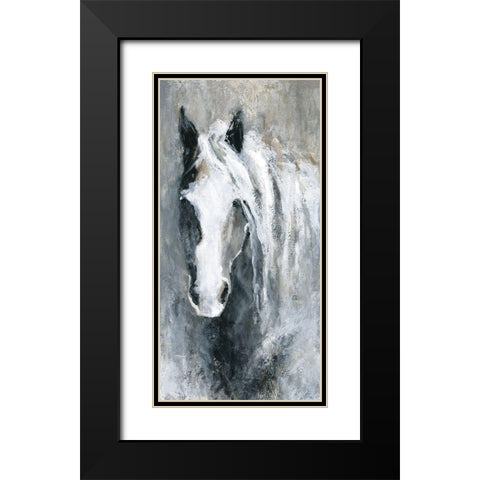 Morning Greeting Black Modern Wood Framed Art Print with Double Matting by Robinson, Carol