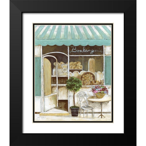 Boulangerie Black Modern Wood Framed Art Print with Double Matting by Tava Studios