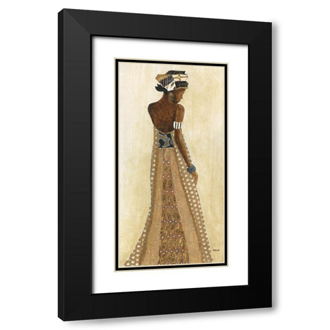 Holiday Dress I Black Modern Wood Framed Art Print with Double Matting by Tava Studios