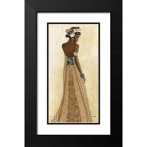 Holiday Dress I Black Modern Wood Framed Art Print with Double Matting by Tava Studios