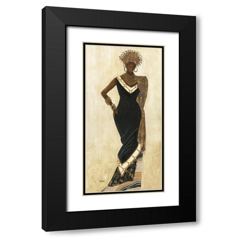 Holiday Dress II Black Modern Wood Framed Art Print with Double Matting by Tava Studios