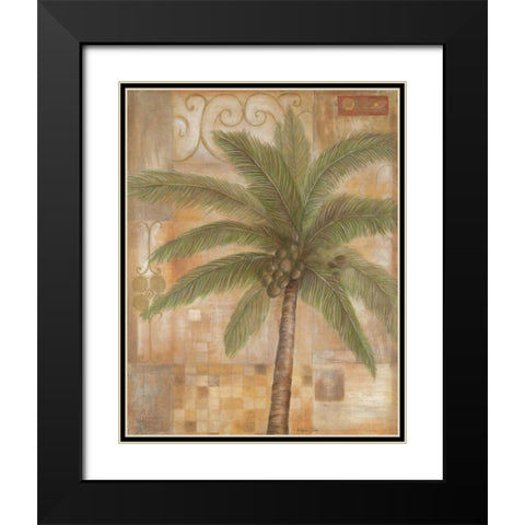 Tropical Spirit II Black Modern Wood Framed Art Print with Double Matting by Tava Studios