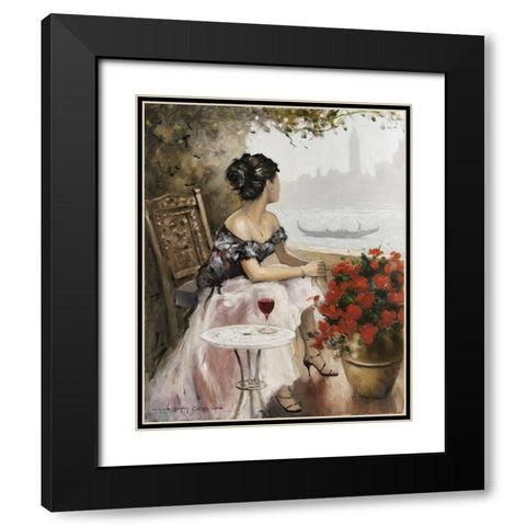 Afternoon On Black Modern Wood Framed Art Print with Double Matting by Orme, E. Anthony