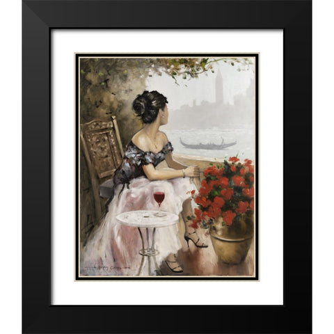 Afternoon On Black Modern Wood Framed Art Print with Double Matting by Orme, E. Anthony