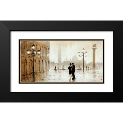 Night Out Black Modern Wood Framed Art Print with Double Matting by Orme, E. Anthony