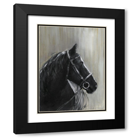 Midnight Thunder Black Modern Wood Framed Art Print with Double Matting by Swatland, Sally