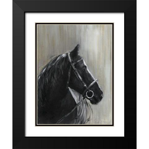 Midnight Thunder Black Modern Wood Framed Art Print with Double Matting by Swatland, Sally