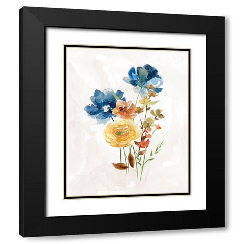 Summer Sprig I Black Modern Wood Framed Art Print with Double Matting by Robinson, Carol