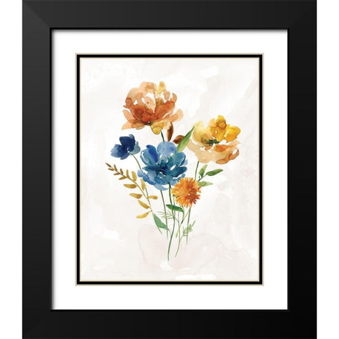 Summer Sprig II Black Modern Wood Framed Art Print with Double Matting by Robinson, Carol
