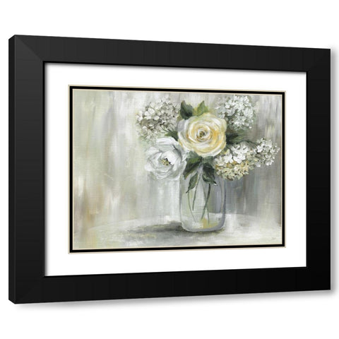 Summer Nuance II Black Modern Wood Framed Art Print with Double Matting by Nan