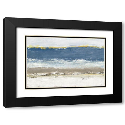 Blue Skies Black Modern Wood Framed Art Print with Double Matting by Tava Studios