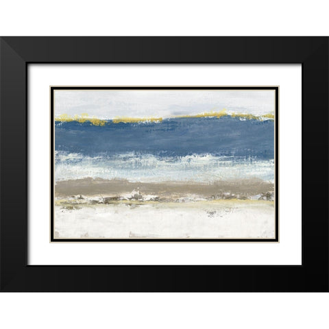 Blue Skies Black Modern Wood Framed Art Print with Double Matting by Tava Studios
