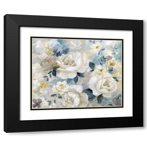 Simple Bright and Bold Black Modern Wood Framed Art Print with Double Matting by Nan